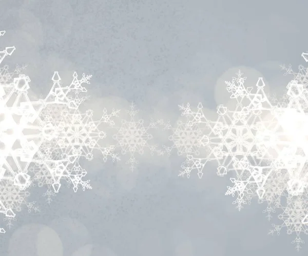 Natal Cartaz Abstrato Inverno Floco Neve Conceito Ano Novo — Fotografia de Stock