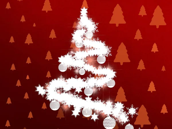 Бесшовный Рождественский Фон Снежинками — стоковое фото