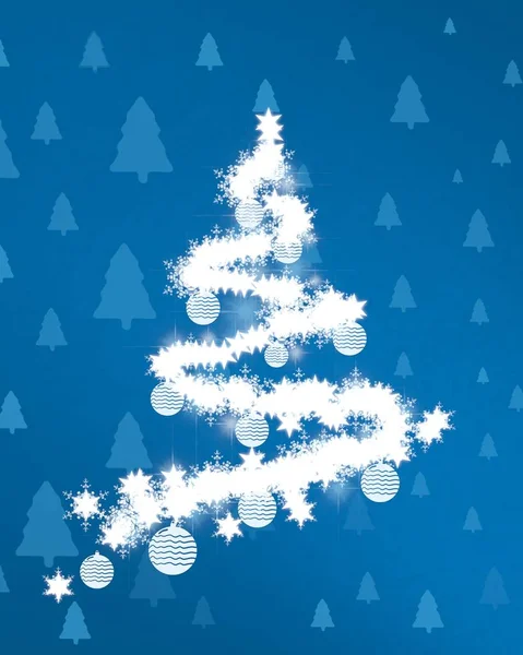 Vektor Karácsonyi Háttér Hópelyhek — Stock Fotó