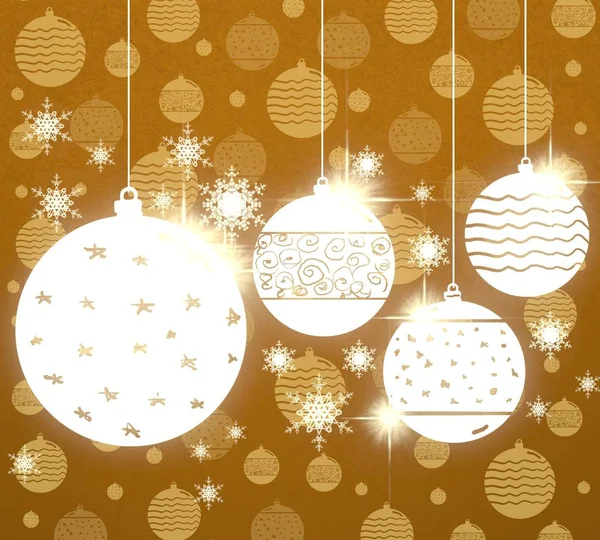 クリスマス ボールのベクトルの背景 — ストック写真