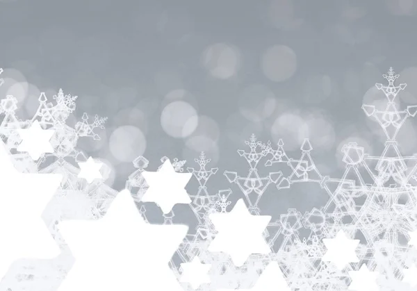 Abstrakte Weihnachten Hintergrund Mit Schneeflocken — Stockfoto