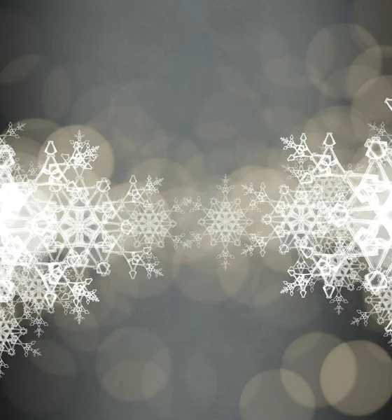 Christmas Abstrakt Vinter Affisch Snowflake Och Nyår Concept — Stockfoto