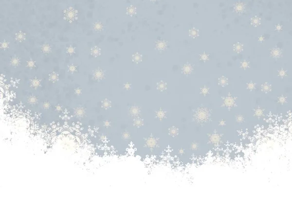 Fondo Navidad Abstracto Con Copos Nieve — Foto de Stock