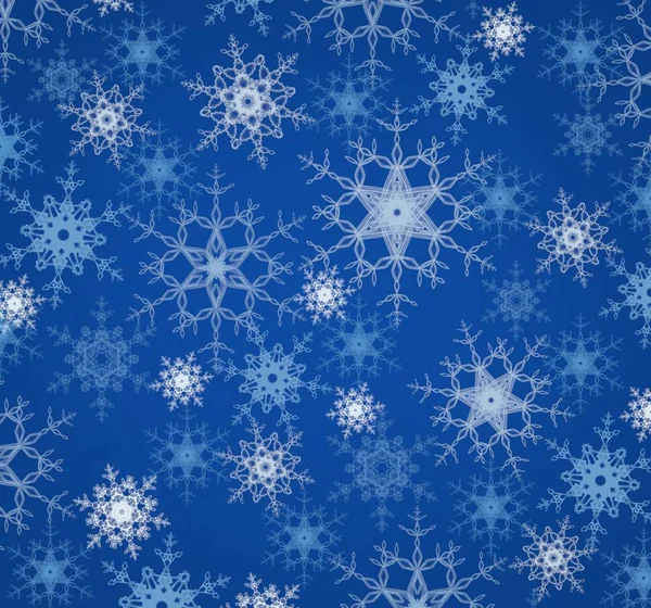 Abstract Blue Background Snowflakes — Stock Photo, Image