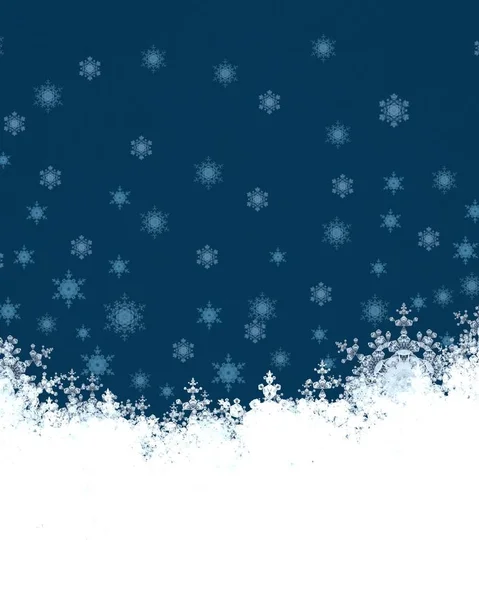 Abstract Christmas Background Snowflakes — Stock Photo, Image