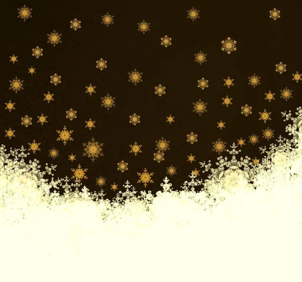 Goldene Weihnachten Hintergrund Mit Bokeh — Stockfoto
