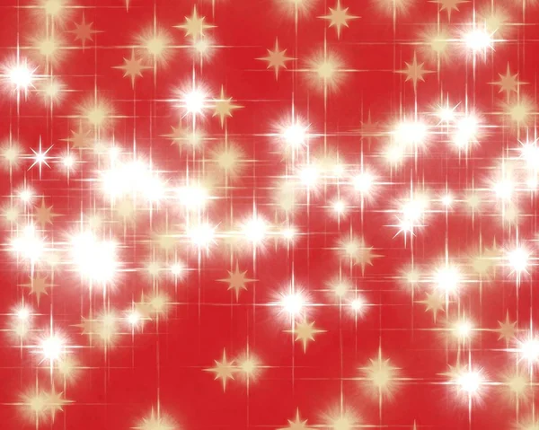 Kerstmis Achtergrond Met Rode Harten — Stockfoto