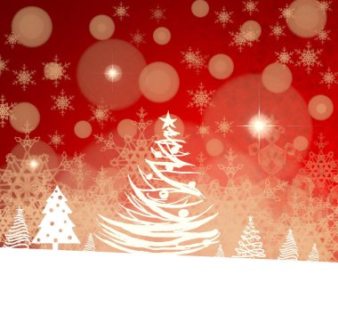 kar taneleri ile mutlu noel arka plan