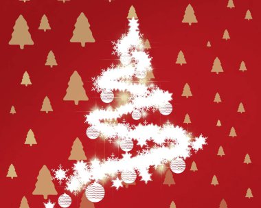 kar taneleri ile sorunsuz Noel arka plan