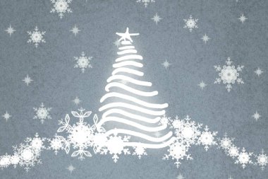 Yılbaşı ağacının vektör çizimi