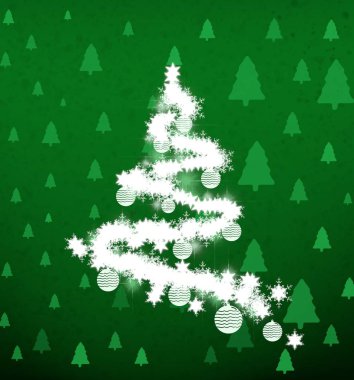 Kar taneleriyle soyut noel arkaplanı