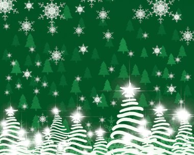 Yılbaşı ağacının vektör çizimi