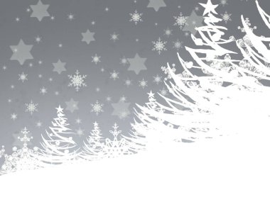 Kar taneleriyle soyut noel arkaplanı