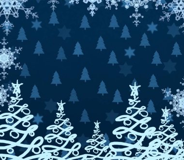 Kar taneleriyle kusursuz desen