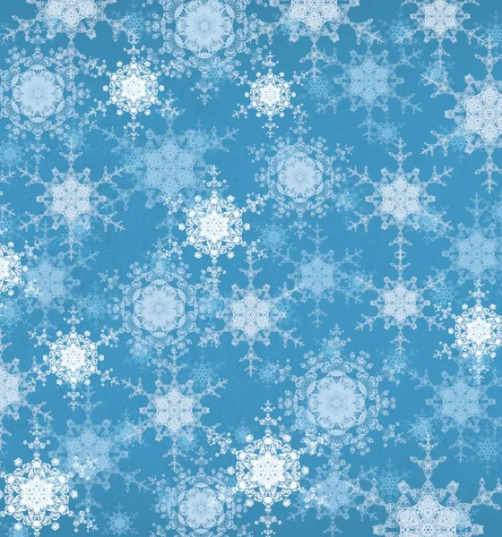 Fondo Azul Cielo Con Copos Nieve —  Fotos de Stock