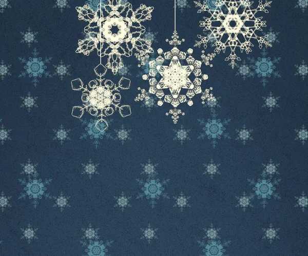 Abstract Seamless Pattern Snowflakes — Stock Photo, Image