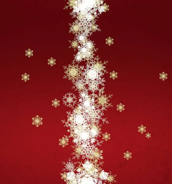 Red Christmas Background Snowflakes — Stock Photo, Image