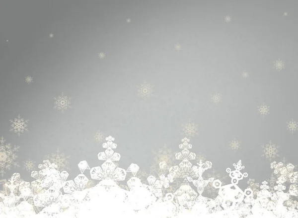 Mooie Kerst Achtergrond Met Sneeuw — Stockfoto