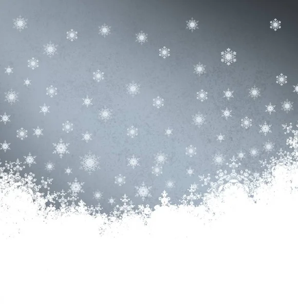 Fondo Nieve Navidad Con Copos Nieve — Foto de Stock
