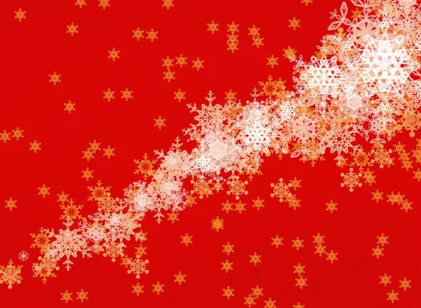Kerstmis Glanzende Achtergrond Met Sneeuwvlokken — Stockfoto