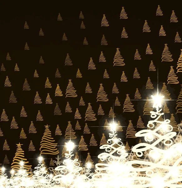 Fondo Abstracto Navidad Con Estrellas —  Fotos de Stock