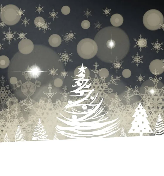 クリスマスツリーの抽象的な背景 — ストック写真