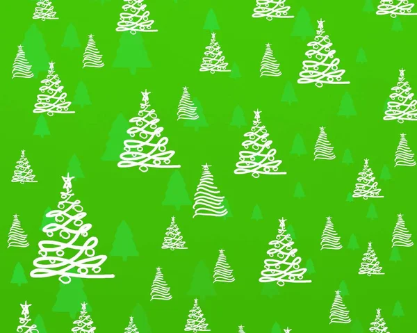 Seamless Pattern Christmas Tree — Stock Photo, Image