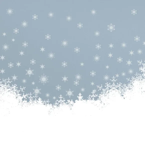 Abstraktní Vánoční Pozadí Sněhové Vločky — Stock fotografie