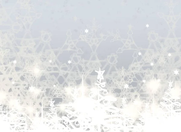 Winter Christmas Background Snowflakes — Stock Photo, Image