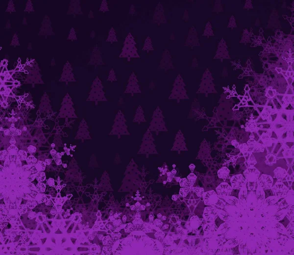 Copos Nieve Abstractos Ilustración Textura Decorativa Navidad Fondo Colorido Imagen — Foto de Stock