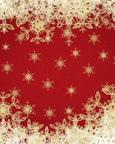 Fondo Navidad Abstracto Con Copos Nieve —  Fotos de Stock