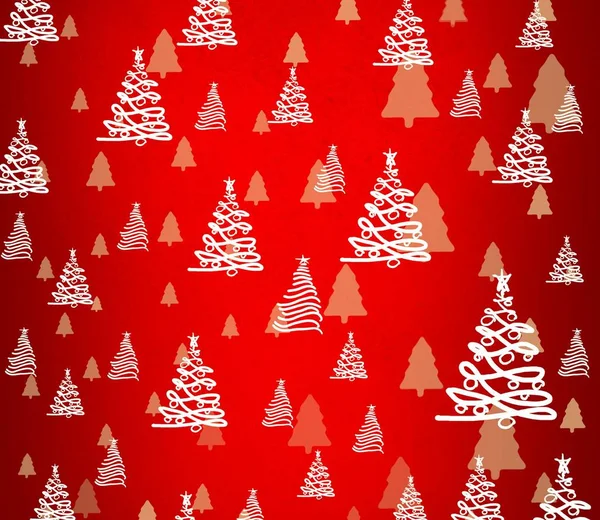 Vector Illustration Christmas Tree — Stock Photo, Image