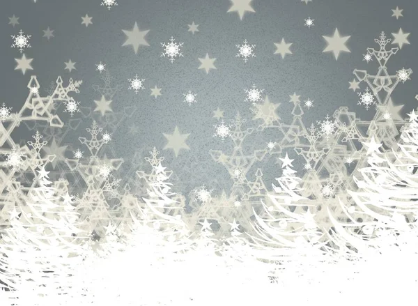 Winter Christmas Background Snowflakes — Stock Photo, Image