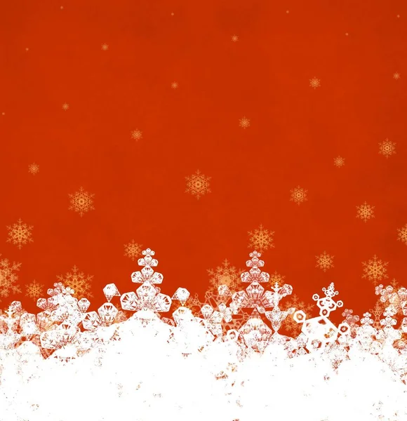 Winter Christmas Background Snowflakes — Stock Photo, Image