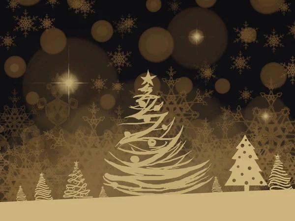 abstract background with christmas tree