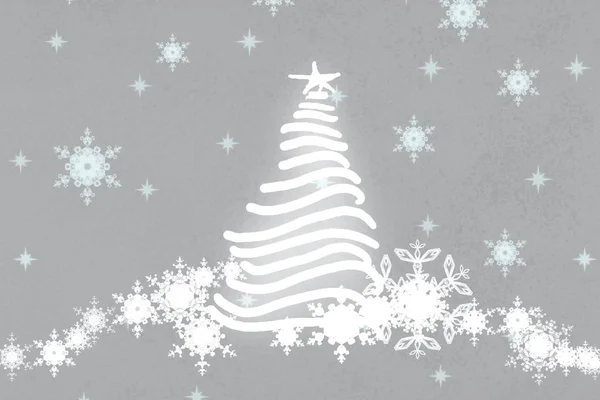 Ilustração Árvore Natal — Fotografia de Stock