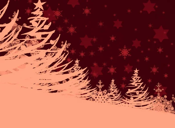 Vector Illustration Christmas Tree — Stock Photo, Image