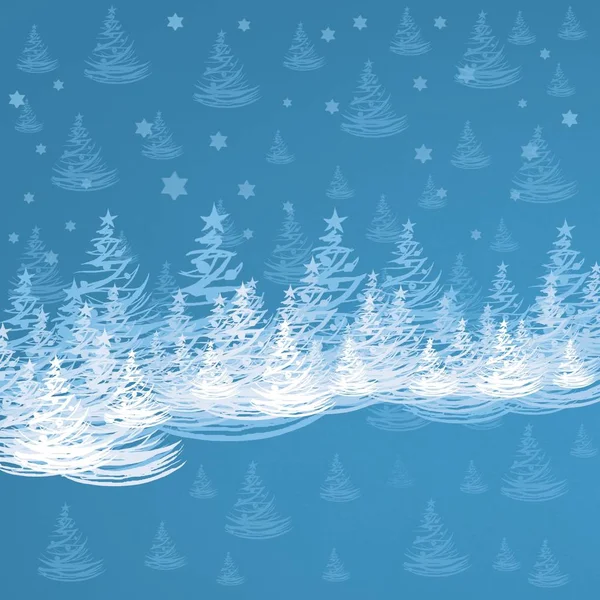 Blue Christmas Background Snowflakes — Stock Photo, Image