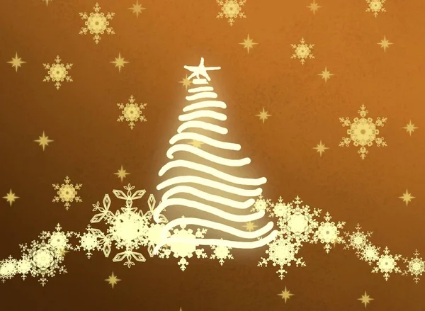 Διανυσματική Απεικόνιση Χριστουγεννιάτικου Δέντρου — Φωτογραφία Αρχείου