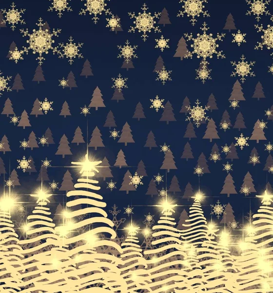 Christmas Trees Background — Stock Photo, Image