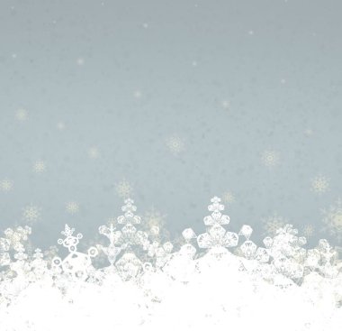 kar ile mavi gökyüzü arka plan