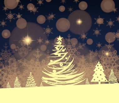 şenlikli arka plan için sanatsal tatil deseni