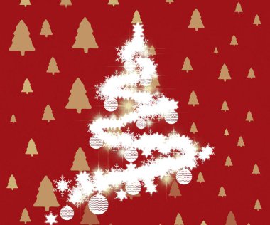 kar taneleri ile sorunsuz Noel arka plan