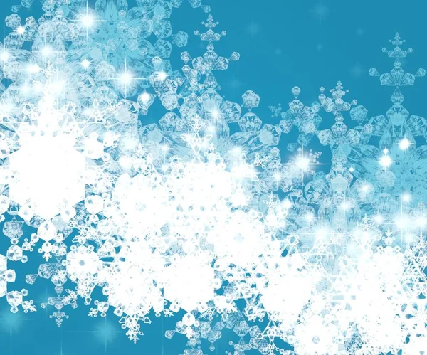 Abstract Christmas Background Snowflakes — Stock Photo, Image