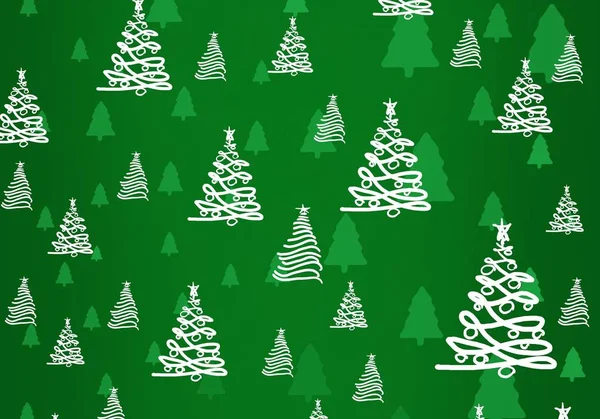Seamless Pattern Christmas Tree — Stock Photo, Image
