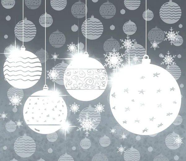 Illustration Christmas Balls — Stock Photo, Image