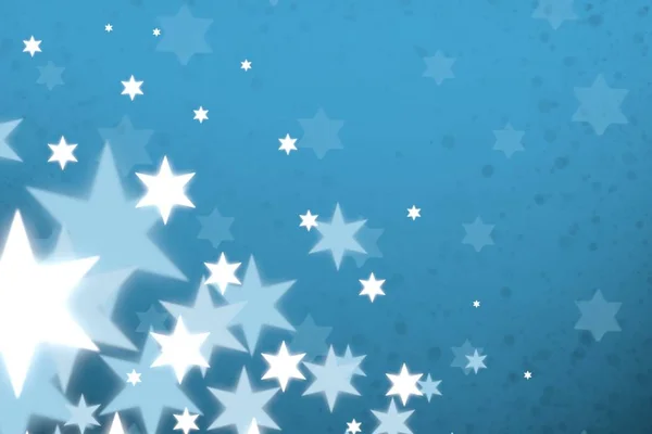 Fundo Céu Azul Com Estrelas — Fotografia de Stock