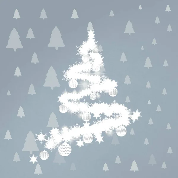 Vector Navidad Fondo Con Copos Nieve —  Fotos de Stock