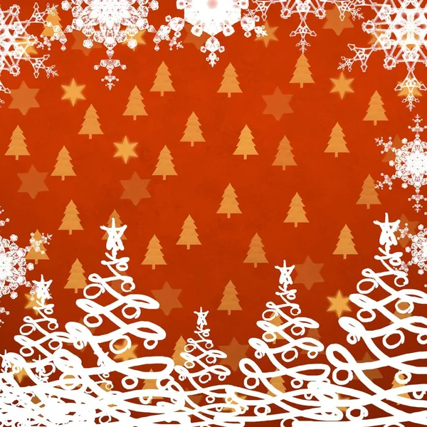 Seamless Floral Background Snowflakes — Stock Photo, Image