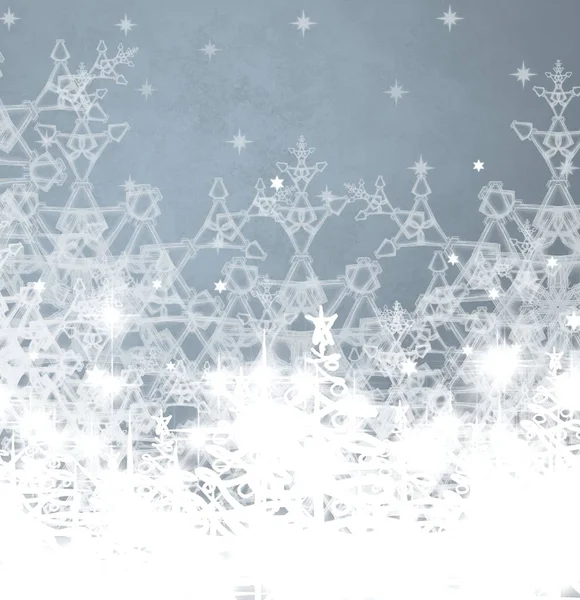 Fondo Navidad Sin Costuras Con Copos Nieve —  Fotos de Stock